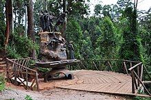 Statue found at Kisiizi falls in Kigezi Highlands.