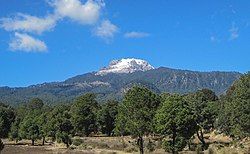 View of Malinche (volcano)