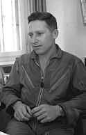 Amos Lapidot as commander of 101 Squadron "First Fighter" in 1967, the year of the Six-Day War