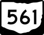 State Route 561 marker