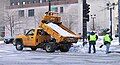 Dump truck in Milwaukee, Wisconsin