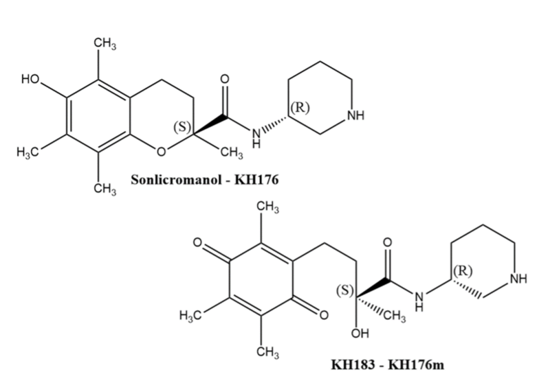 File:Sonlicromanol and metabolite.png