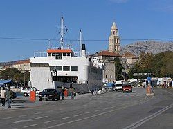 Moored fery