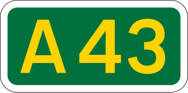 File:UK road A43.svg