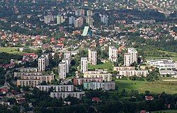 Aerial view of Aleksandrowice