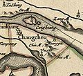 Changcheu Prefecture between the Yangtze and Lake Tai, from Martino Martini's 1655 Novus Atlas Sinensis.