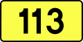 Voivodeship Road 113 shield}}