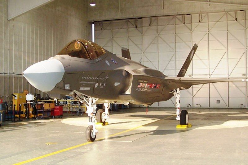 File:F-35 in hangar.jpg