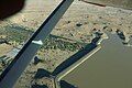 The dam wall from above, 2016