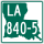 Louisiana Highway 840-5 marker