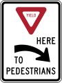 R1-5aR Yield here to pedestrians (right)