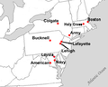 Location of Patriot league teams