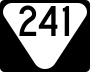 State Route 241 marker