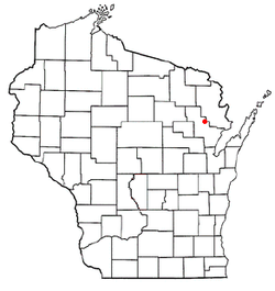 Location of Brazeau, Wisconsin