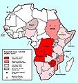 Image 9By 12 February 2009, the number of cases of infection by cholera in sub-Saharan Africa had reached 128,548 and the number of fatalities, 4,053. (from History of cholera)