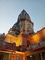 Temple's side view in the evening