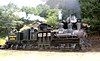 Locomotive #7, running on the Roaring Camp & Big Trees Narrow Gauge Railroad