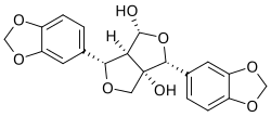 Chemical structure of gummadiol