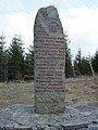 Stele with the names of the deceased