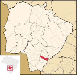 Location in Mato Grosso do Sul state