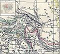 Map of Persia including Azerbaijan, which is bounded by the Aras river to its North (1835)[45]