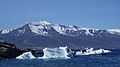 Qilertinnguit Kangilequtaa mountain on Nuussuaq Peninsula seen across Sarqarput Strait