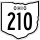 State Route 210 marker