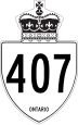 Highway 407 marker