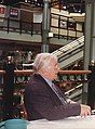 Peter Ustinov at a book signing session at the ABC Shop, in The Myer Centre (photo taken in either 1992 or 1993)