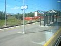 Platform 3 seen from a passing train, when the fourth platform was still in situ.