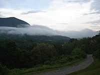 Fog over the Battenkill in West Arlington