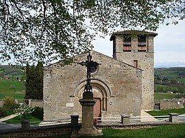 The church of Saint-Sever, in Miribel