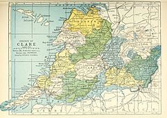 Baronies of Clare. Inchiquin is in the center, north of Islands.