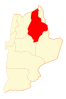 Map of the Calama commune in Antofagasta Region