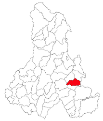 Location in Harghita County