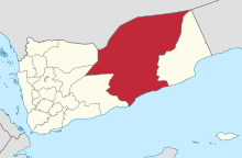 Map of Hadhramaut Governorate