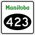 Provincial Road 423 marker