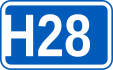 Highway H28 shield}}