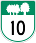 Route 10 marker