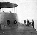 USS Monitor after battle.