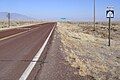 View of Utah State Route 159, looking north from Garrison, Utah