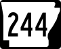 Highway 244 marker