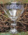 Orval beer's "chalice" glass