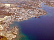 Aerial view of Cambridge Bay looking north.