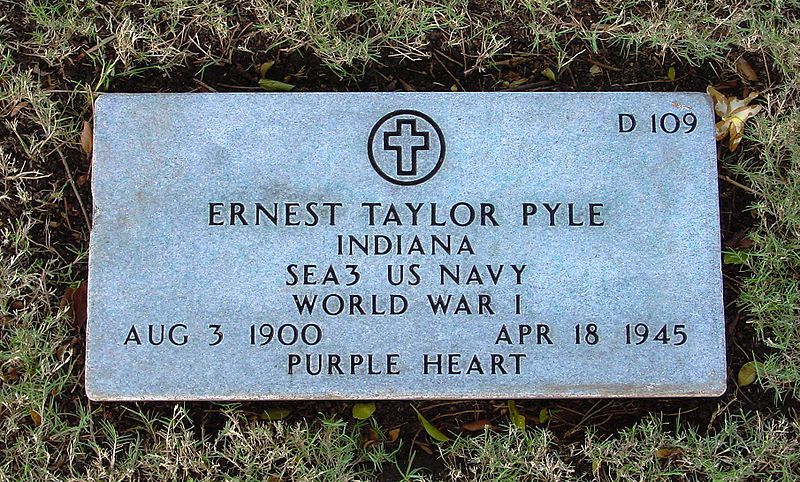 File:Ernie Pyle gravesite.jpg