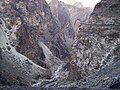 Gorge of the Kabul River, parallel to the Kabul-Jalalabad Road