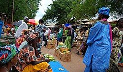 Kolda town centre market