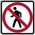 No pedestrians