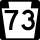 PA Route 73 Alternate Truck marker