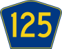 Highway 125 marker